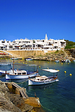 Harbour, Binibequer, Menorca, Balearic Islands, Spain, Mediterranean, Europe 