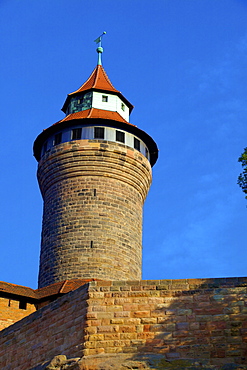 Sinwell Tower, Nuremberg Castle, Nuremberg, Bavaria, Germany, Europe 