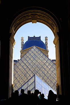 Louvre Pyramid, Paris, France, Europe