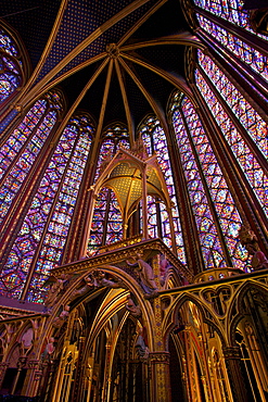 Sainte-Chapelle interior, Paris, France, Europe