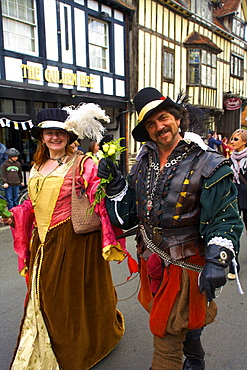 Shakespeare's Annual Birthday Parade, Stratford upon Avon, Warwickshire, England, United Kingdom, Europe