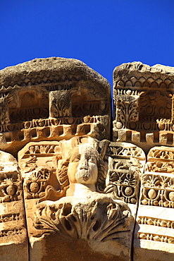 Detail of Temple of Hadrian, Ephesus, Anatolia, Turkey, Asia Minor, Eurasia