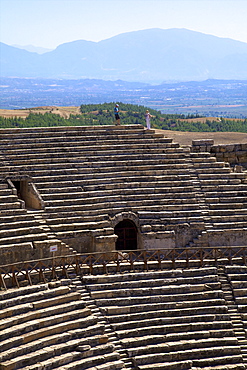 Theatre at Hierapolis, UNESCO World Heritage Site, Anatolia, Turkey, Asia Minor, Eurasia