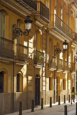 City streets, Valencia, Spain, Europe