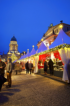 Xmas Market, German Cathedral, Gendarmenmarkt, Berlin, Germany, Europe