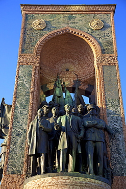 Republic Monument, Taksim Square, Istanbul, Turkey, Europe 