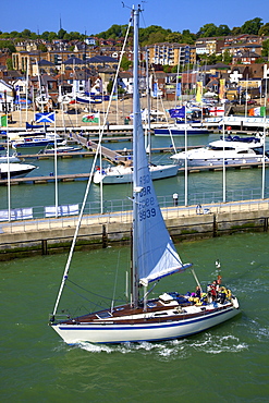 Cowes Harbour, Cowes, Isle of Wight, England, United Kingdom, Europe