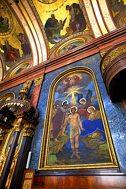 Interior of Holy Trinity Greek Orthodox Church, Vienna, Austria, Europe 