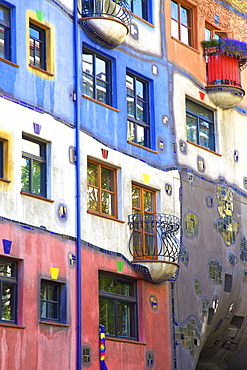 Hundertwasser Haus, Vienna, Austria, Europe 