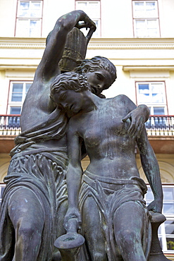 Statue, Szomory Dezso ter, Budapest, Hungary, Europe 