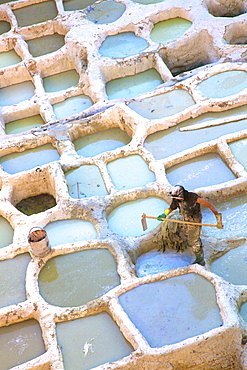 Tanneries, Fez, Morocco, North Africa, Africa