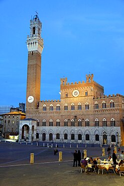 Palazzo Pubblico Tower, Siena, UNESCO World Heritage Site, Tuscany, Italy, Europe