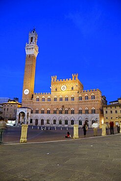 Palazzo Pubblico Tower, Siena, UNESCO World Heritage Site, Tuscany, Italy, Europe