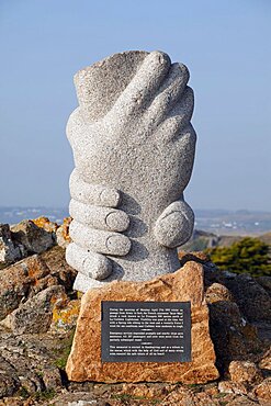 St. Malo Catamaran Monument, Jersey, Channel Islands, United Kingdom, Europe