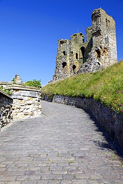 Castle Keep, Scarborough, North Yorkshire, Yorkshire, England, United Kingdom, Europe