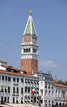 San Marco Campanile, Venice, UNESCO World Heritage Site, Veneto, Italy, Europe