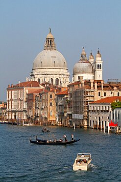 GONDOLA'S & BASILICA DI SANTA MARIA DELLA SALUTEGRAND CANAL, VENICE, ITALYVENICE DAY 4VENICE, VENEZIA, ITALY04 August 2014DIG24355