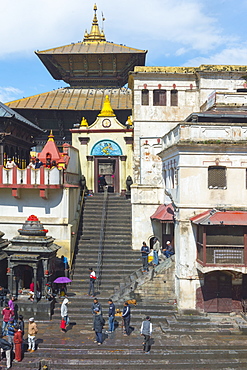 Pashupatinath Temple complex, UNESCO World Heritage Site, Kathmandu, Nepal, Asia