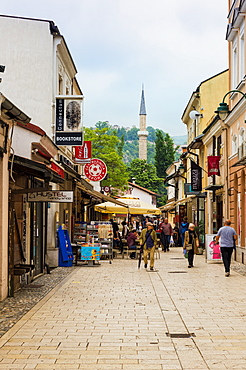 Shoppers in Bascarsija bazaar in Sarajevo, Bosnia and Herzegovina, Europe