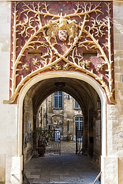 Entrance of the Roure Palace (Palais du Roure), Avignon, Vaucluse, Provence, France, Europe