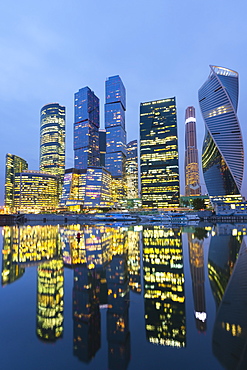 Moscow City skyscrapers, Moscow, Russia, Europe