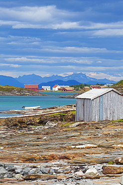 The old trading centre of Kjerringoy, Nordland, Norway, Scandinavia, Europe