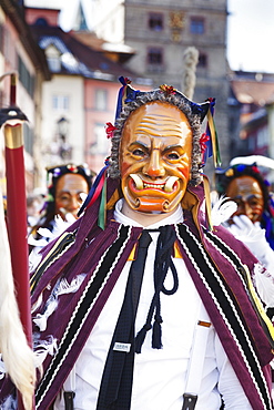 Narrensprung, traditional carnival, Rottweiler Fasnet, Rottweil, Black Forest, Baden Wurttemberg, Germany, Europe 