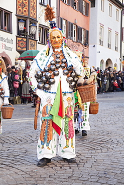 Narrensprung, traditional carnival, Rottweiler Fasnet, Rottweil, Black Forest, Baden Wurttemberg, Germany, Europe 