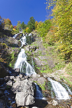 Hangloch Waterfall near Todtnau, Black Forest, Baden Wurttemberg, Germany, Europe 