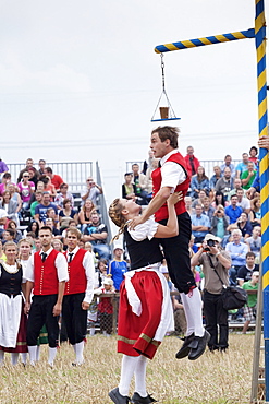 Traditional dance, Bechertanz, Schaferlauf, Markgroningen, Baden Wurttemberg, Germany, Europe