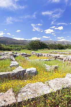 Minoian Palace, excavation site,  Malia, Heraklion, Crete Island, Crete, Greece