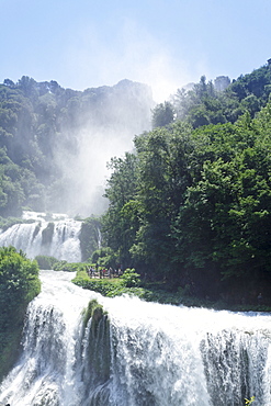 Marmore Wasterfall, Cascata della Marmore, Valneria Valley, Terni District, Umbria, Italy, Europe