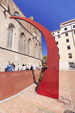 Santa Maria del Mar church, Gotik, El Born, La Ribera, Barcelona, Catalonia, Spain, Europe