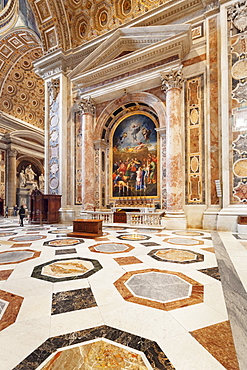 Altare de San Pietro Detto Della Bugi, St. Peter's Basilica (Basilica di San Pietro), UNESCO World Heritage Site, Vatican City, Rome,Lazio, Italy, Europe