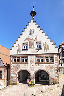 Town hall, market place, Schiltach, Black Forest, Kinzigtal Valley, Baden-Wurttemberg, Germany, Europe