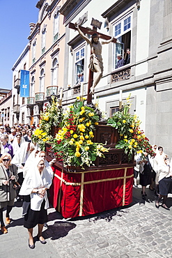 Easter procession Semana Santa, Vegueta old town, Las Palmas, Gran Canaria, Canary Islands, Spain, Europe