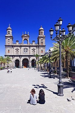 Santa Ana Cathedral, Plaza Santa Ana, Vegueta Old Town, Las Palmas, Gran Canaria, Canary Islands, Spain