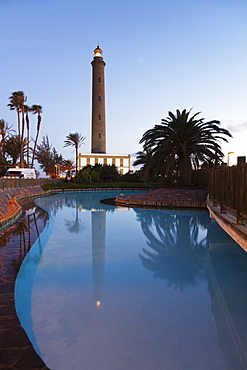 Faro de Maspalomas lighthouse, Maspalomas, Gran Canaria, Canary Islands, Spain, Atlantic, Europe