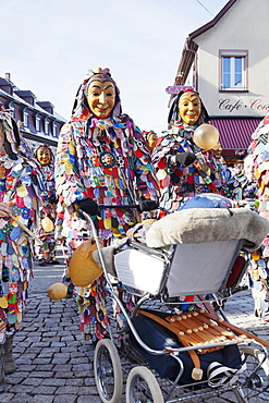 The figure of the Spattlehansel, Swabian Alemannic Carnival, Gengenbach, Black Forest, Baden Wurttemberg, Germany, Europe