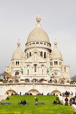 Basilica of Sacre Coeur, Montmartre, Paris, Ile de France, France, Europe