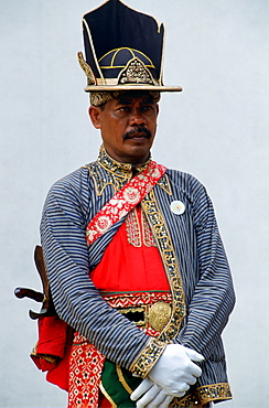 Ceremonial dress at Sultan's Palace, Yogya Karta, Indonesia