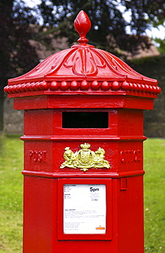 Red pillar-Box , Tetbury, England