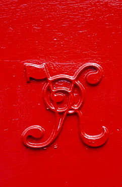 Letter-Box  Crest VR for the reign of Queen Victoria, Tetbury , England