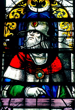 Stained-glass window, King's College Chapel, Cambridge