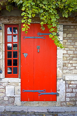 Traditional door, Ile De Re, France.