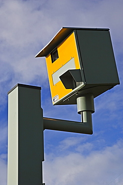 Gatso speed camera on A40, Oxfordshire, England, United Kingdom