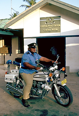 Central Police Station and Central Prison in Nauru, South Pacific.