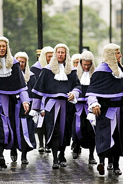 Judges Procession from Westminster Abbey, London, England, United Kingdom