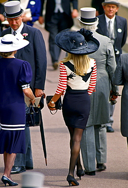 Fashion at Royal Ascot races, England