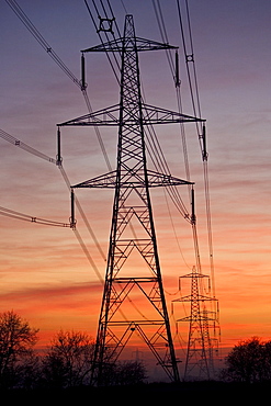 Electricity pylons near Burbage, Leicestershire, United Kingdom